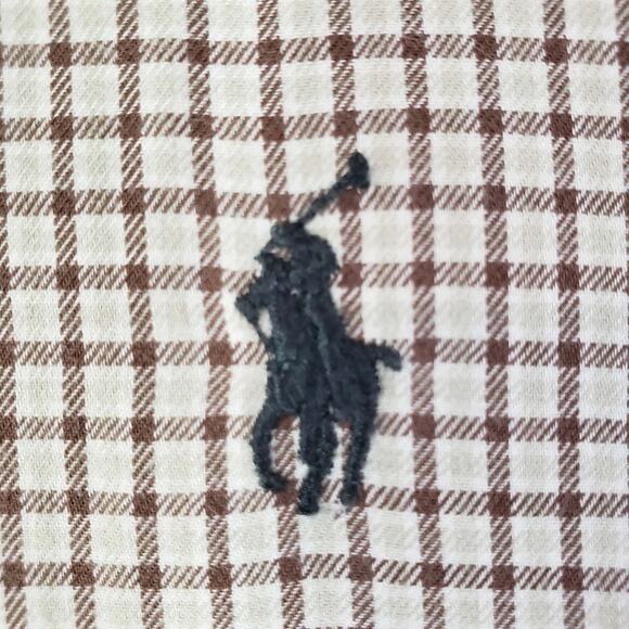 Polo Ralph Lauren Shirt Mens Size XL Blake Brown Plaid Button Down Oxford LS - Picture 3 of 8